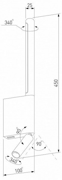 Бра с подсветкой Elektrostandard Sarca a066400 в Урае - uray.mebel24.online | фото 5