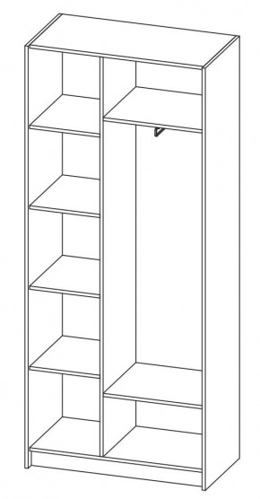 ДАРЬЯ Шкаф (Крафт серый/Крафт белый) гостиная в Урае - uray.mebel24.online | фото 6