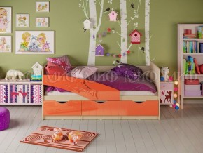 ДЕЛЬФИН Кровать 1800 (Оранжевый металлик) в Урае - uray.mebel24.online | фото 1