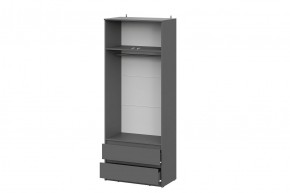 ДЕНВЕР Шкаф двухстворчатый с ящиками (Графит серый) в Урае - uray.mebel24.online | фото 3