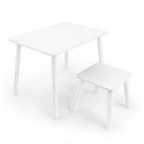 Детский комплект стол и табурет Rolti Baby (белая столешница/белое сиденье/белые ножки) в Урае - uray.mebel24.online | фото