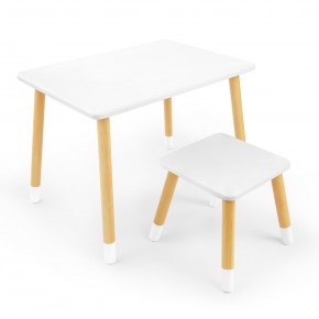 Детский комплект стол и табурет Rolti Baby (белая столешница/белое сиденье/береза ножки) в Урае - uray.mebel24.online | фото