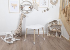 Детский стол Rolti Baby «Облачко»  (белый/береза, массив березы/мдф) в Урае - uray.mebel24.online | фото 1