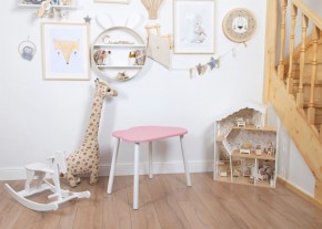 Детский стол Rolti Baby «Облачко»  (розовый/белый, массив березы/мдф) в Урае - uray.mebel24.online | фото
