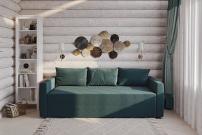 Диван-кровать Вало сине-зелёный, ткань рогожка в Урае - uray.mebel24.online | фото 2