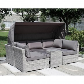 Диван-трансформер из искусственного ротанга AFM-320G Grey в Урае - uray.mebel24.online | фото 1