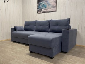 Диван угловой Комфорт-3 (НПБ+МДФ) велюр Monaco 13 в Урае - uray.mebel24.online | фото 2