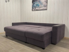 Диван угловой Комфорт-3 (НПБ+МДФ) велюр Monaco 8 в Урае - uray.mebel24.online | фото 3