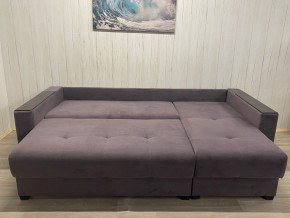 Диван угловой Комфорт-3 (НПБ+МДФ) велюр Monaco 8 в Урае - uray.mebel24.online | фото 4