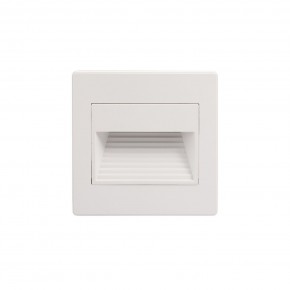 DK3050-WH Светильник встраиваемый в стену, IP 20, LED 3000, 1 Вт, белый, пластик в Урае - uray.mebel24.online | фото 3