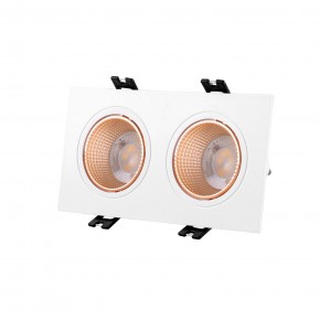 DK3072-WBR Встраиваемый светильник, IP 20, 10 Вт, GU5.3, LED, белый/бронзовый, пластик в Урае - uray.mebel24.online | фото 1