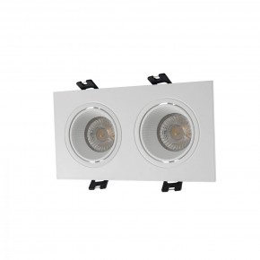 DK3072-WH Встраиваемый светильник, IP 20, 10 Вт, GU5.3, LED, белый/белый, пластик в Урае - uray.mebel24.online | фото 1