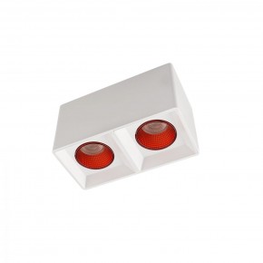 DK3085-WH+RD Светильник накладной IP 20, 10 Вт, GU5.3, LED, белый/красный, пластик в Урае - uray.mebel24.online | фото 1