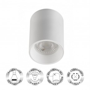 DK3110-WH Светильник накладной IP 20, 10 Вт, GU5.3, LED, белый, пластик в Урае - uray.mebel24.online | фото 1