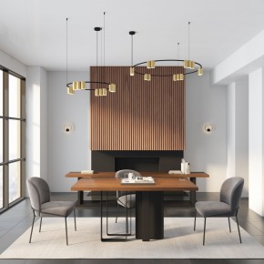 DK5060-BK+SG Бра ORBIT, IP20, 3000К, LED, 10 Вт, черный + сатинированное золото, алюминий в Урае - uray.mebel24.online | фото 6