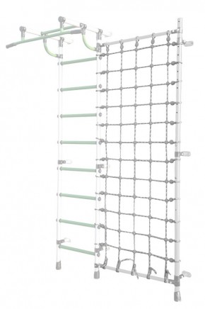 Дополнительная стойка к пристенному ДСК Pastel с сеткой для лазания, цв. белый в Урае - uray.mebel24.online | фото