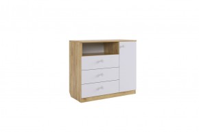 ФОРСАЖ Комод (крафт золотой/белый) в Урае - uray.mebel24.online | фото