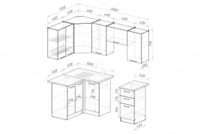 ГЛОРИЯ Кухонный гарнитур Оптима 5 (1200*2000 мм) в Урае - uray.mebel24.online | фото 2