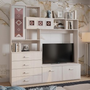 Гостиная Белла центральная секция (ясень белый) в Урае - uray.mebel24.online | фото 3