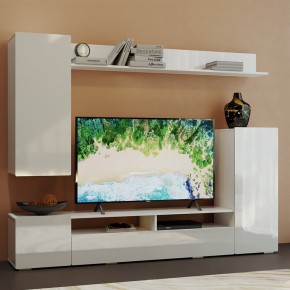 Гостиная Диаманд (белый/белый глянец) в Урае - uray.mebel24.online | фото