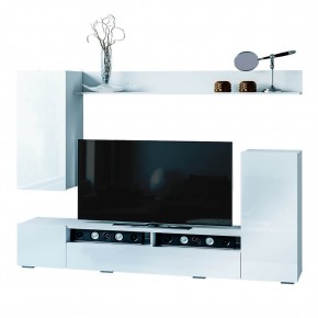 Гостиная Диаманд (белый/белый глянец) в Урае - uray.mebel24.online | фото 3