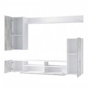 Гостиная Диаманд (белый/цемент светлый) в Урае - uray.mebel24.online | фото 3