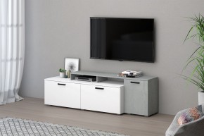 Гостиная Эльза (модульная) Бетонный Камень/Белый в Урае - uray.mebel24.online | фото 2