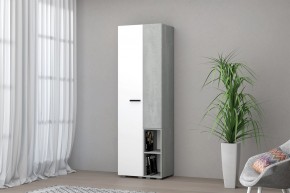 Гостиная Эльза (модульная) Бетонный Камень/Белый в Урае - uray.mebel24.online | фото 8