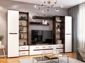 КИМ Гостиная Вариант №2 МДФ (Белый глянец/Венге) в Урае - uray.mebel24.online | фото