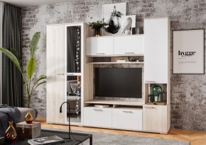 Гостиная Лукас (Сонома/Белый) в Урае - uray.mebel24.online | фото