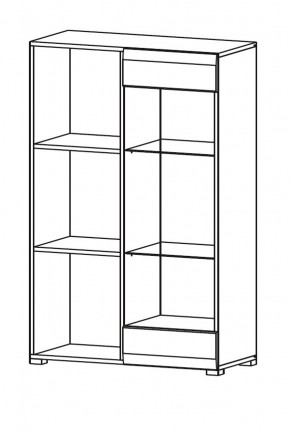 Гостиная НЕНСИ (модульная) Крафт золотой/Белый глянец в Урае - uray.mebel24.online | фото 9