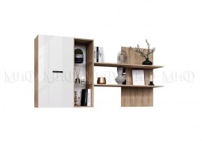 НЭНСИ NEW Гостиная ЛДСП (модульная) Белый глянец/Сонома в Урае - uray.mebel24.online | фото 18