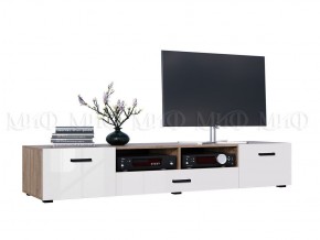 НЭНСИ NEW Гостиная ЛДСП (модульная) Белый глянец/Сонома в Урае - uray.mebel24.online | фото 3