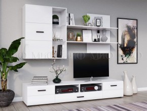 НЭНСИ NEW Гостиная Вариант №5 МДФ (Белый глянец/Белый) в Урае - uray.mebel24.online | фото