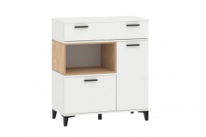 Гостиная "Bergen" (модульная) Белый /Дуб бунратти в Урае - uray.mebel24.online | фото 8