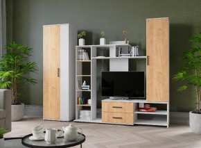 Гостиная Сидней-1 ЛДСП Белый/Дуб крафт золотой в Урае - uray.mebel24.online | фото