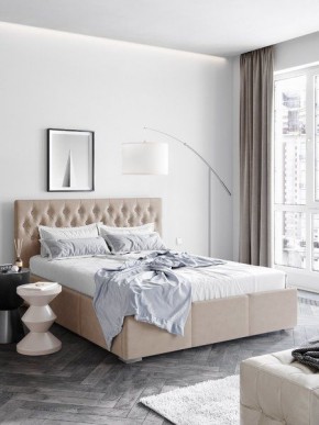 Интерьерная Кровать Октавия Бежевый 1400x2000 в Урае - uray.mebel24.online | фото