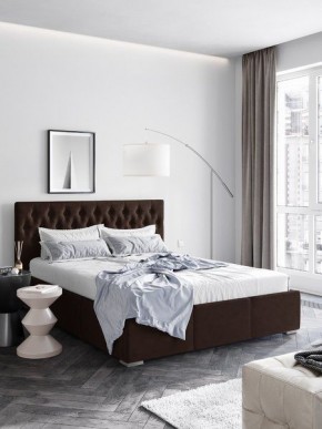 Интерьерная Кровать Октавия Коричневый  1400x2000 в Урае - uray.mebel24.online | фото