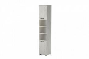 ИТАЛИЯ П-400 Пенал 2дв. (дуб крафт белый) в Урае - uray.mebel24.online | фото 2