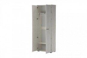 ИТАЛИЯ ШК-800 Шкаф 2дв (дуб крафт белый) в Урае - uray.mebel24.online | фото 2