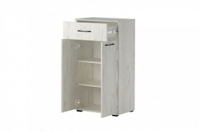 ИТАЛИЯ Зеркало 600/Тумба Комби ТК 600 (дуб крафт белый) в Урае - uray.mebel24.online | фото 4