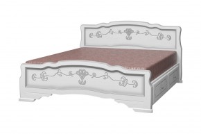 КАРИНА-6 Кровать из массива 1200 с 2-мя ящиками в Урае - uray.mebel24.online | фото 2
