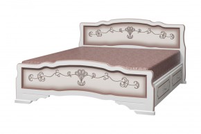 КАРИНА-6 Кровать из массива 1200 с 2-мя ящиками в Урае - uray.mebel24.online | фото 3