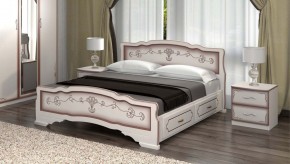 КАРИНА-6 Кровать из массива 1200 с 2-мя ящиками в Урае - uray.mebel24.online | фото 5