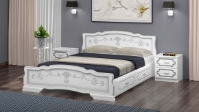 КАРИНА-6 Кровать из массива 900 с 2-мя ящиками в Урае - uray.mebel24.online | фото 1