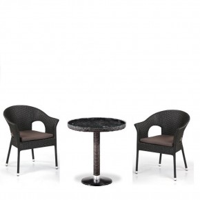 Кофейны комплект плетеной мебели T601/Y79A-W53 Brown (2+1) в Урае - uray.mebel24.online | фото 1