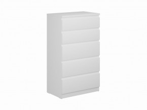 Комод КАСТОР с пятью ящиками, цвет белый в Урае - uray.mebel24.online | фото