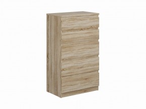 Комод КАСТОР с пятью ящиками, цвет Дуб Сонома в Урае - uray.mebel24.online | фото