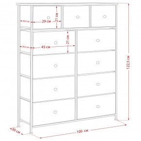 Комод Leset Линкс 11 ящиков (МДФ) в Урае - uray.mebel24.online | фото 12