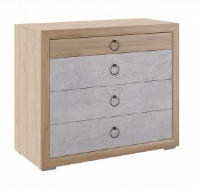 Комод малый Глэдис М26 (Дуб Золотой/Цемент светлый) в Урае - uray.mebel24.online | фото
